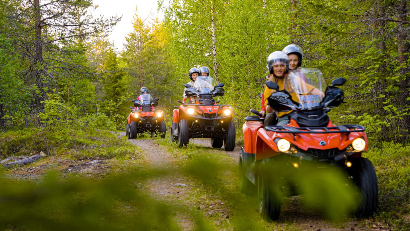 Quad bike safari, Pure Lapland, Rovaniemi, Finland, tour, Midnight Sun, atv